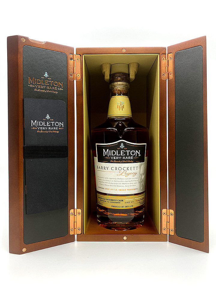 Midleton Barry Crockett Very Rare Legacy Single Pot Still Irish