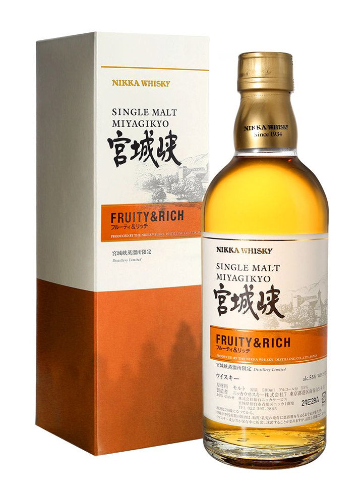 Nikka Miyagikyo Fruity & Rich Distillery Limited Single Malt Japanese Whisky 500mL