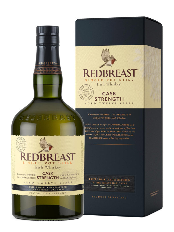 Redbreast 12 Year Old Cask Strength Single Pot Still Irish Whiskey 700mL