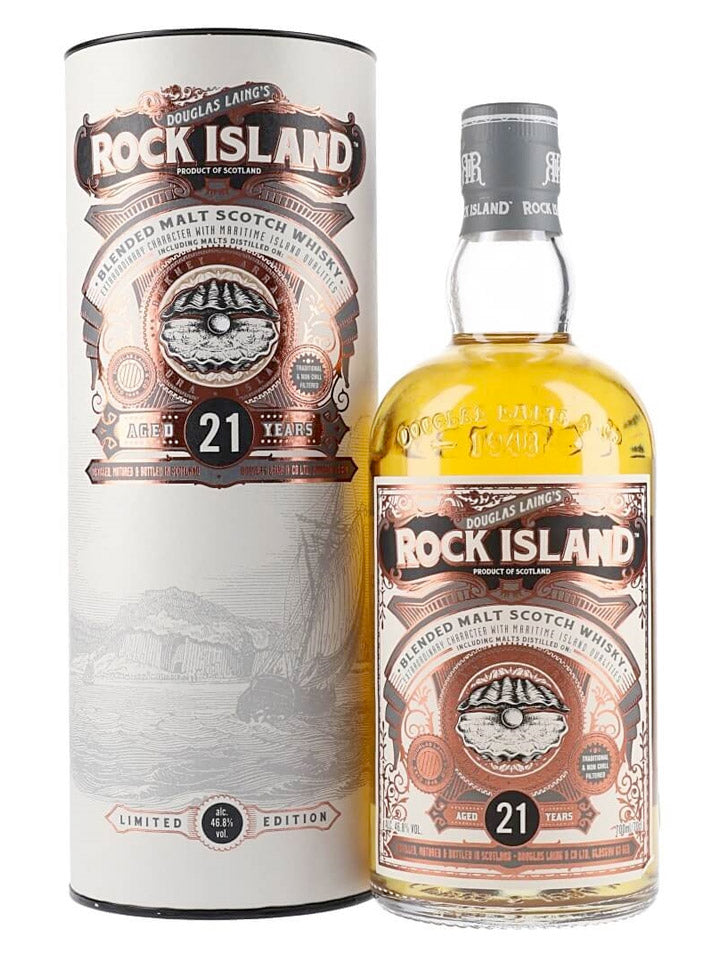 Rock (Oyster) Island 21 Year Old Limited Edition Blended Malt Scotch Whisky 700mL