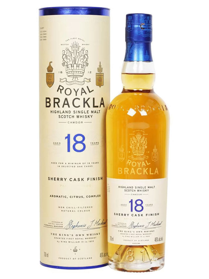 Royal Brackla 18 Year Old Palo Cortado Sherry Cask Finish Single Malt ...