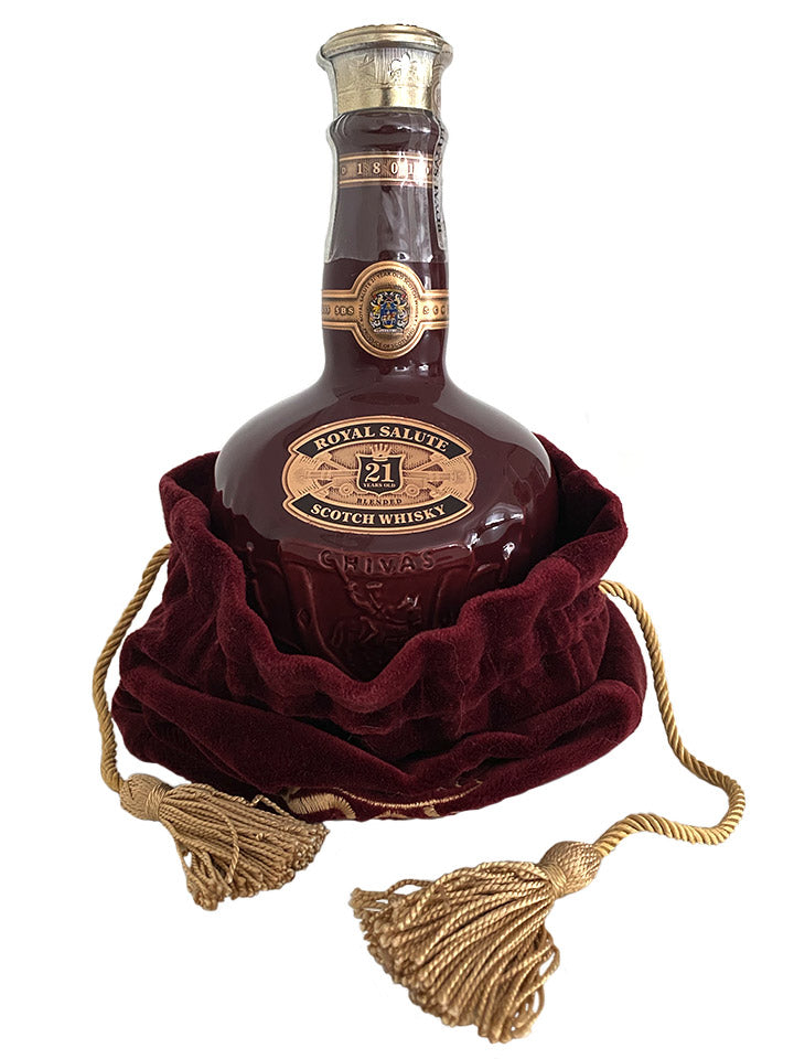 Chivas Regal Royal Salute 21 Year Old Wade Ceramic Red Scotch