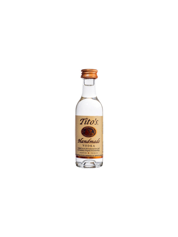 Titos Handmade Texas Vodka Glass Miniature 50mL