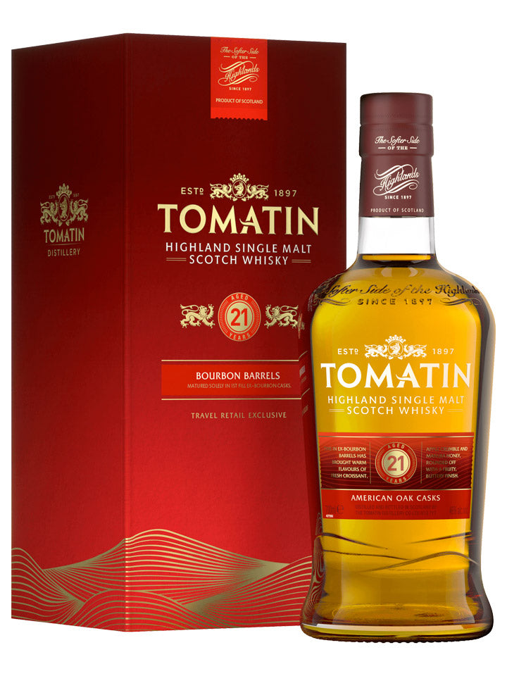 Tomatin 21 Year Old Single Malt Scotch Whisky 700mL