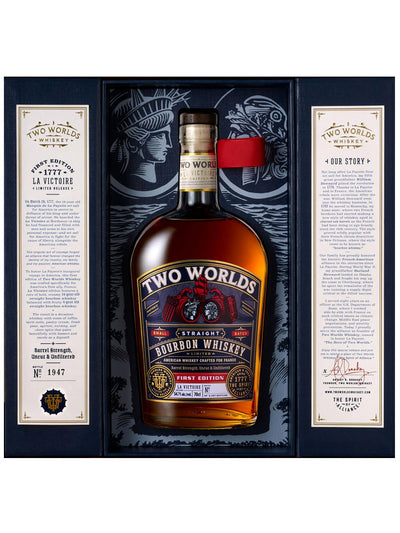 Two Worlds La Victoire First Edition Batch 01 Barrel Strength Straight Bourbon Whiskey 700mL